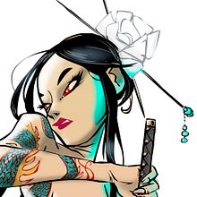 Samurai girl. Un progetto di Character design e Illustrazione tradizionale di Josep Giró - 22.03.2018
