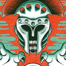 Mars Red Sky póster. Graphic Design, Traditional illustration, and Lettering project by Buba Viedma - 05.01.2017