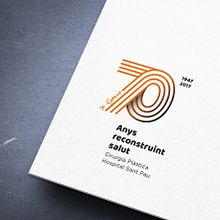 Marca commemorativa 70 anys Dept. Cirurgia Plàstica . Art Direction, Design, Editorial Design, and Graphic Design project by abfelip_ - 02.05.2017