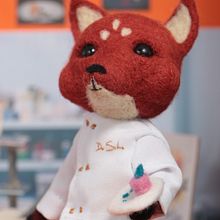 Mi Proyecto del curso “Needle felting” “el zorro pastelero”. Projekt z dziedziny Craft użytkownika Raquel Sánchez Getino - 05.04.2018