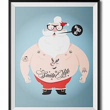 Santa Tattoo. Un progetto di Graphic design e Illustrazione tradizionale di Luis Jiménez Cuesta - 06.04.2018