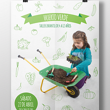 Cartel Huerto Verde. Un projet de Design graphique , et Photographie de Laura Iglesias Miguel - 08.04.2017