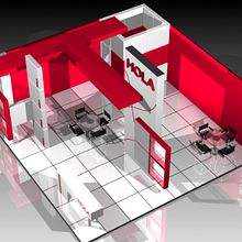 Proyecto Stand "HOLA" practicando. Un progetto di Architettura d'interni, Belle arti, Design e Interior design di Cristii Vs - 08.04.2018
