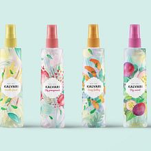 Kalvari Body Mist · Packaging design & Illustration. Art Direction, Graphic Design, Traditional illustration, and Packaging project by Paola Pardini - 04.10.2018