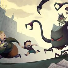 Escaping from bad machine. Un proyecto de Ilustración tradicional de Evelt Yanait - 18.12.2017