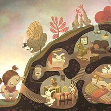 Bunny barrows. Un proyecto de Ilustración tradicional de Evelt Yanait - 01.02.2018