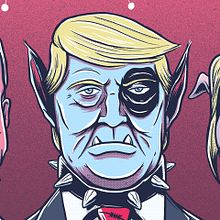 Zodiaco y elecciones USA. Art Direction, Character Design, and Traditional illustration project by Buba Viedma - 05.06.2016