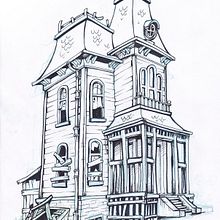 TERROR HOUSE 3D MODEL ON 3DS MAX. Projekt z dziedziny 3D użytkownika Adrián López Casanova - 11.04.2018