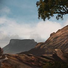 Paisaje concept art, proceso . Un proyecto de Ilustración tradicional de Juan Heber Castillo - 11.04.2018