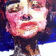 Retrato de Isabelle (Acrílico sobre canvas). Fine Arts, and Painting project by Sebastián Vaca - 04.11.2018