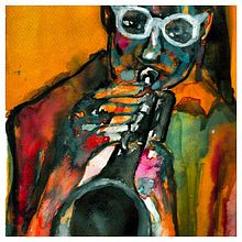 El Trompetista. Fine Arts, and Painting project by Sebastián Vaca - 04.11.2018