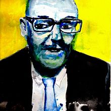 Retrato de Burroughs. Fine Arts, and Painting project by Sebastián Vaca - 04.11.2018