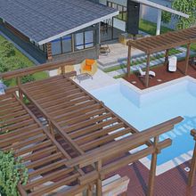 Techo a dos aguas. Un proyecto de 3D, Arquitectura, Infografía y Diseño de Ángel-Augusto Edjang - 11.04.2018