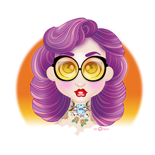 Back to the 70's. Character Design project by Eva Jardi - 04.22.2017