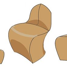 Concept cork chair. Product Design & Industrial Design project by Naira Fernández - 04.17.2018