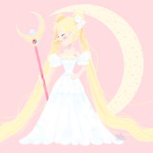 Princess Serenity. Un progetto di Animazione di personaggi, Character design e Illustrazione tradizionale di Ainoa Flores - 18.04.2018