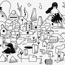 "Last Frontier" ilustración extraída de la colección "Otros Mundos" ©Hugo Giner 2018.. Un progetto di Belle arti, Design, Graphic design, Illustrazione tradizionale e Illustrazione vettoriale di Hugo Giner - 19.04.2018