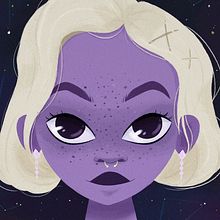 · The whole universe in your face ·. Un progetto di Character design e Illustrazione tradizionale di Erik Acacio - 22.04.2018