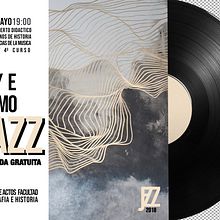 Cartelería Concierto de Jazz. Design, and Music project by Pablo Gómez Jara - 04.22.2018
