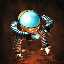 Robot Explorador. Un proyecto de 3D de Adrián Dafonte Gómez - 22.04.2018