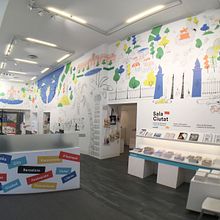 Mural for Sala Ciutat | Barcelona City Council. Traditional illustration project by Lalalimola - 04.20.2018