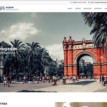 Aldan Abogados - Diseño web. Un proyecto de Diseño Web de El estudio de Coco - 01.11.2016
