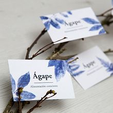 Ágape - alimentación consciente. Br, ing, Identit, Design, and Graphic Design project by Alacuerno - 04.23.2018