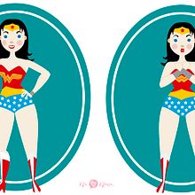 Proceso creación Wonder Woman Flat Design. Character Design project by Eva Jardi - 04.24.2018