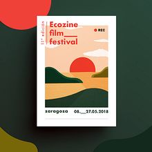 Low batery - Ecozine Film Festival 2018. Graphic Design, Traditional illustration, and Paper Craft project by Inés Marco Aguilar - 04.24.2018