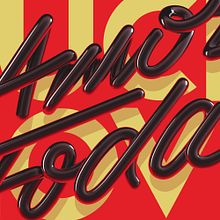 Amor Foda. Lettering, and Photo Retouching project by Victor Bonilla - 04.27.2018