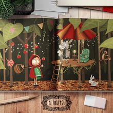 Little Red Riding Hood. Desenho, Design de personagens, Ilustração tradicional, Ilustração digital, e Pintura projeto de Soledad Durán - 27.04.2018