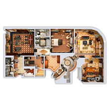 3D Floor Plans. Interior Architecture, Infographics, and 3D Modeling project by Fabiola R. - 04.27.2018