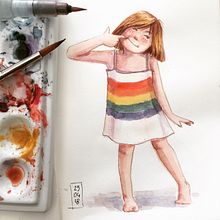 Fashion inspiration Ein Projekt aus dem Bereich Aquarellmalerei und Malerei von Mónica Torralba - 27.04.2018