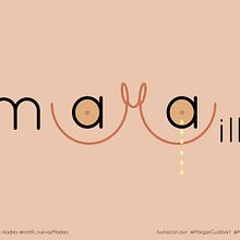  mMAMA MILK pro lactancia materna . Ilustração digital, e Lettering projeto de Mar Guido - 28.04.2018