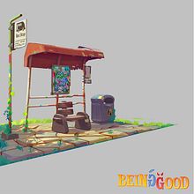 Being Good - Bus stop Ein Projekt aus dem Bereich Design von Figuren von Iosu Palacios Asenjo - 28.04.2018