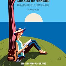 Cartel cursos de verano Ein Projekt aus dem Bereich Grafikdesign und Traditionelle Illustration von Alberto Camacho Gordaliza - 29.04.2018