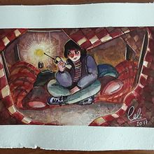 Ilustraciones en acuarelas sobre la seríe Stranger things. Projekt z dziedziny Trad, c i jna ilustracja użytkownika Araceli Salazar Casamayor - 29.04.2018