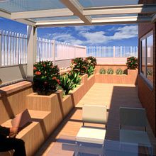 Diseño de Terraza Alcobendas.. Un proyecto de 3D, Arquitectura, Arquitectura interior, Diseño de interiores, Infografía, Modelado 3D y Paisajismo de Belén Hernando Rodriguez - 04.10.2017