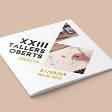 XXIII Tallers Oberts Barcelona. Logo Design, and Graphic Design project by Patricia Fernández - 05.15.2017