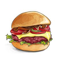 Gastronomy - Fast Food Ein Projekt aus dem Bereich Vektorillustration und Digitale Illustration von Mónica Torralba - 30.04.2018