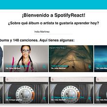 SpotifyReact. Un projet de Développement web de Miguh Ruiz - 01.01.2017