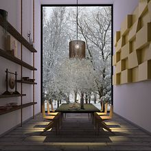 Loft de Invierno. Un progetto di 3D, Architettura, Architettura d'interni, Design, Interior design, Design e creazione di mobili, Infografica e Modellazione 3D di sls_design - 02.05.2015
