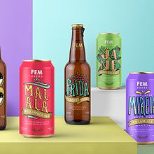 Fem Beers Ein Projekt aus dem Bereich Grafikdesign, Traditionelle Illustration, Lettering und Verpackung von Mara Rodríguez Rodríguez - 03.05.2018
