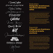 Exposición «Caligrafía en Arantzazu: el arte de la bella escritura». Calligraph, Design, and Graphic Design project by Leire y Eduardo - 05.07.2018