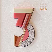 36 Days of Type 2018. 3D, Art Direction, T, and pograph project by Guille Llano - 05.08.2018