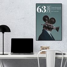 Cartell 63ª Seminci. Un progetto di Design di poster  e Graphic design di Carlos Sánchez Delgado - 05.04.2018