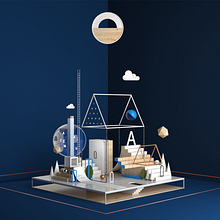 La casa del poeta. 3D, Art Direction, Industrial Design, and Traditional illustration project by Francisco Cortés - 05.08.2018