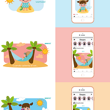Ilustraciones para RRSS. Un proyecto de Diseño gráfico, Ilustración tradicional e Ilustración vectorial de Alana García Ortega - 08.05.2018