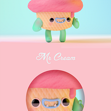 Mr Cream. Un proyecto de 3D e Ilustración digital de Alana García Ortega - 08.05.2018