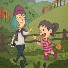 Lía - Cúntame un cuentu. Projekt z dziedziny Trad, c i jna ilustracja użytkownika Rubén Megido - 20.02.2018